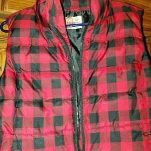 Ruff Hewn Down Puffer Vest Plaid